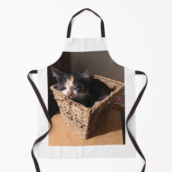Item preview, Kitten sleeping in a basket designed and sold by aceoflemons.
