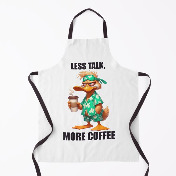 Item preview, Less Talk, More Coffee. Duck designed and sold by BanShopDG.