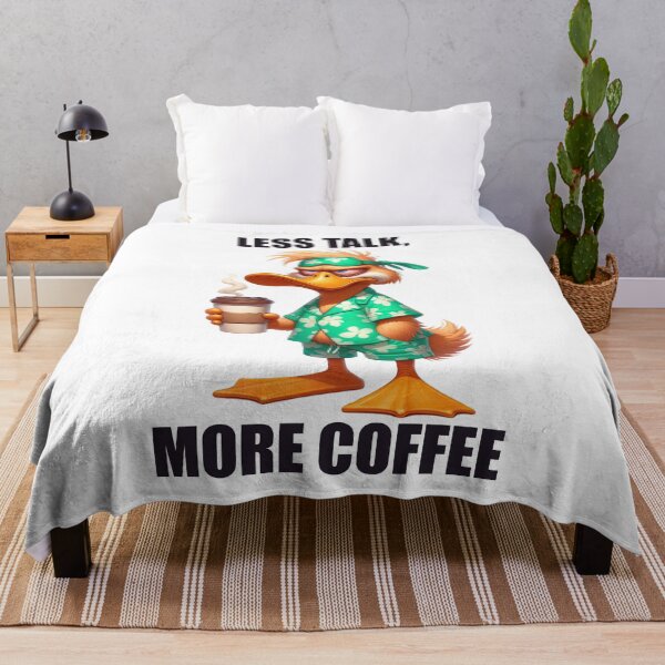 Item preview, Less Talk, More Coffee. Duck designed and sold by BanShopDG.
