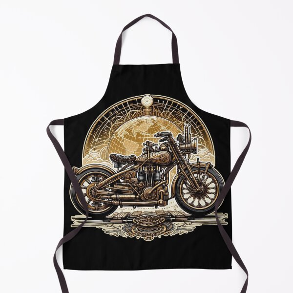 Item preview, Retro Futuristic Steampunk Motorbike designed and sold by Dynke.