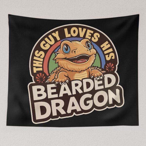 Item preview, This Guy Loves His Bearded Dragon designed and sold by markymaarty.