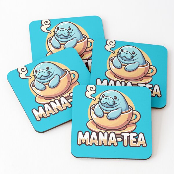 Item preview, Mana-Tea Fun Manatee Endangered Species Design designed and sold by SandbarTees.