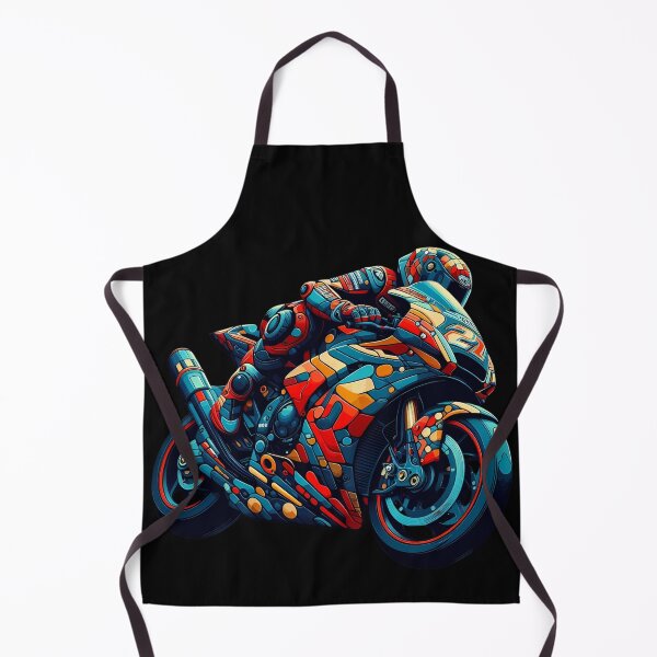 Item preview, Bold and Colorful Motorcycle Art designed and sold by Dynke.