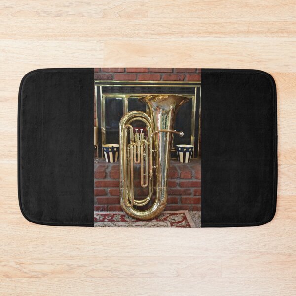 Item preview, Brass Tuba by a Fireplace in a House designed and sold by SEEphotos7171.
