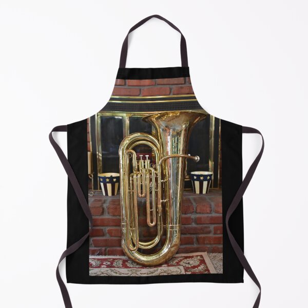 Item preview, Brass Tuba by a Fireplace in a House designed and sold by SEEphotos7171.
