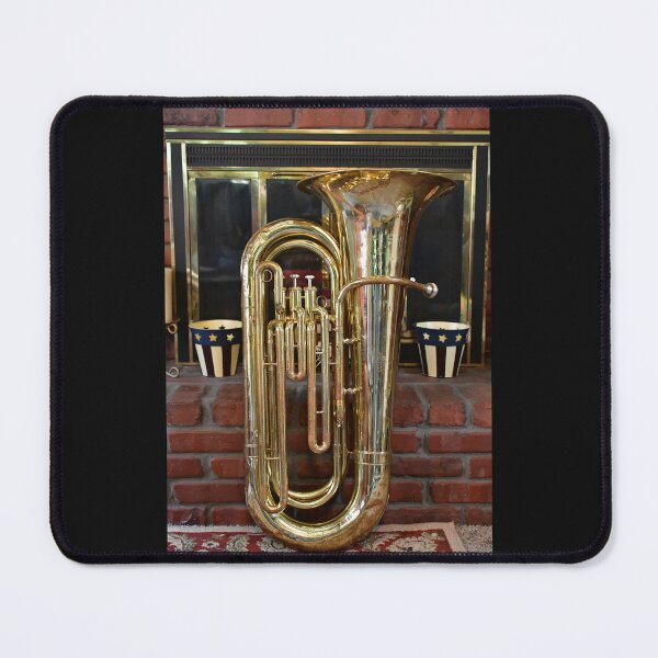 Item preview, Brass Tuba by a Fireplace in a House designed and sold by SEEphotos7171.