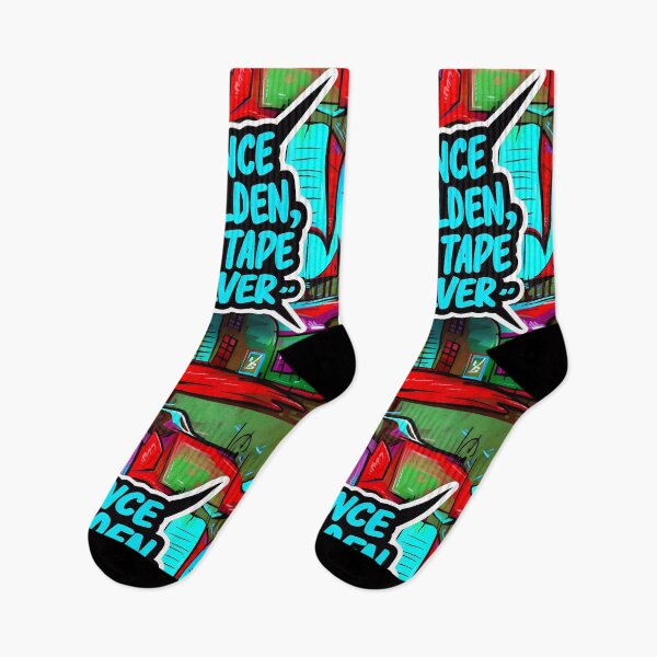 Item preview, Silence Is Golden Duct Tape Is Silver Funny Graffiti Style Quote designed and sold by TheArtOfPat.