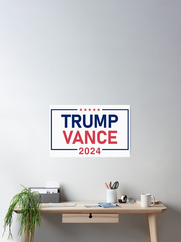 Trump Vance 2024 Sticker - 4x9 Inch Large Political Decal Made In USA
