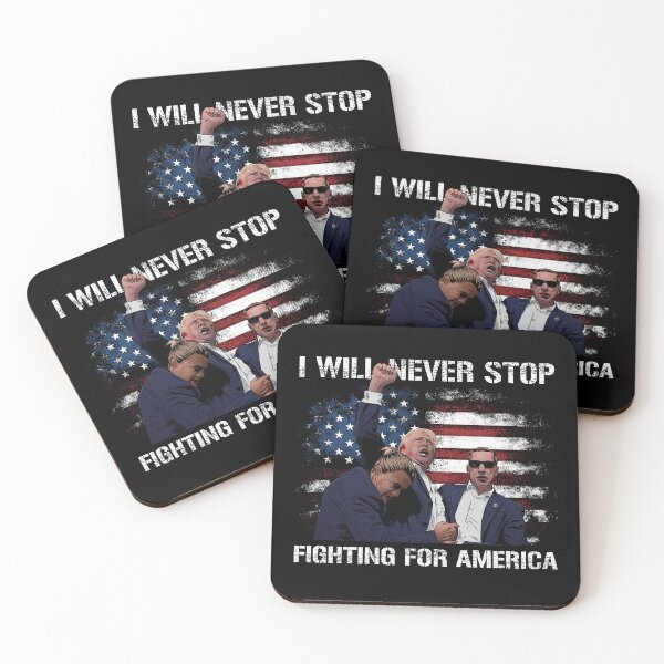 Item preview, Trump Fight 2024 - I Will Never Stop Fighting For America designed and sold by vestalshop.