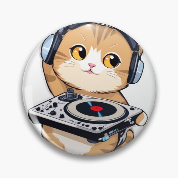 Item preview, Feline vibes! Gatito DJ mixes tunes with style. designed and sold by karlocipressi.