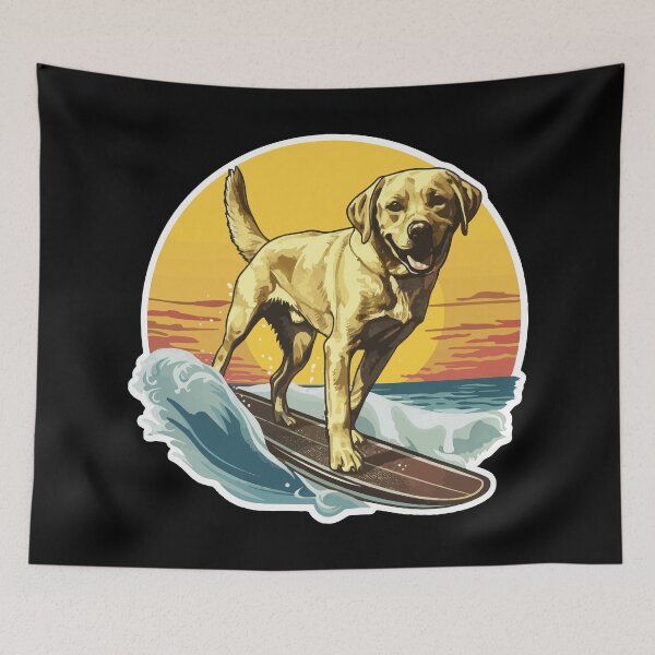 Item preview, Surfing Yellow Lab designed and sold by VelvetRoom.