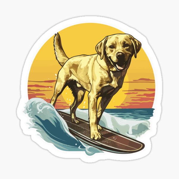 Item preview, Surfing Yellow Lab designed and sold by VelvetRoom.