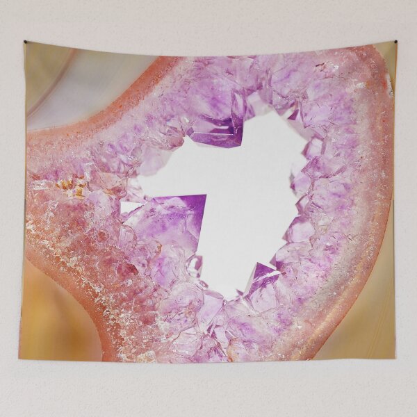 Aperçu de l'œuvre Yellow & Purple Agate Druzy créée et vendue par TheQuarry.