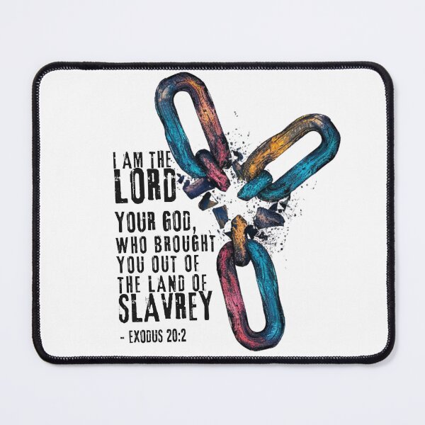 Item preview, I AM the Lord Your God Who Brought You Out of the Land of Slavery, Exodus 20:2 designed and sold by Faithloveshop.