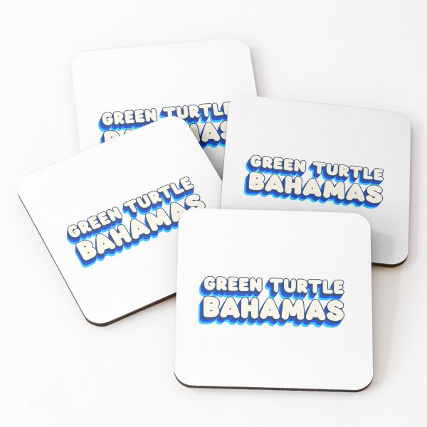 Item preview, Green Turtle Bahamas (Blue) designed and sold by Whackadoodletee.