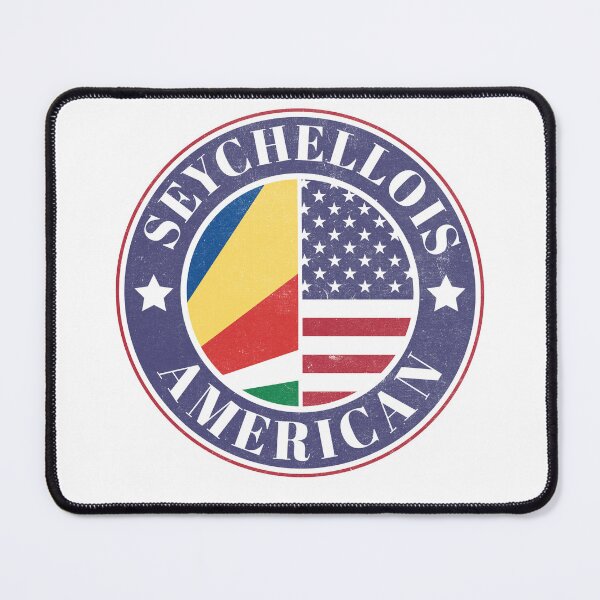 Item preview, Proud Seychellois-American Badge - Seychelles Flag designed and sold by chrisrivait.
