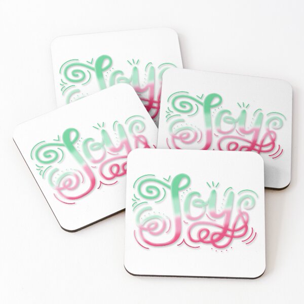 Item preview, Joy Hand Lettering Abrosexual Pride Green Pink designed and sold by JoyfulJen.