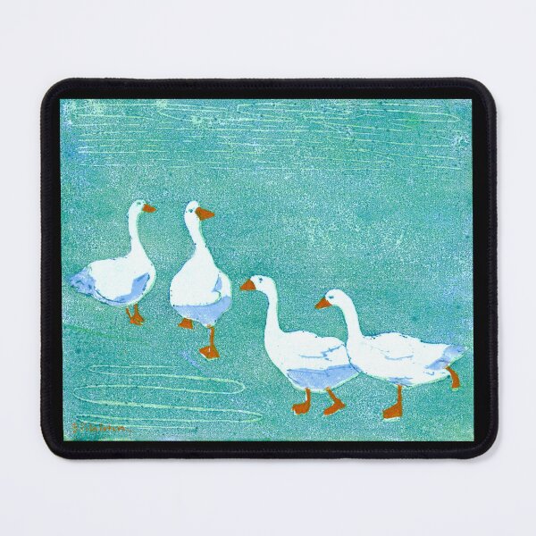 Item preview, Four Ducks On Green Grass 1942 Bertha Züricher designed and sold by RocketshipRetro.
