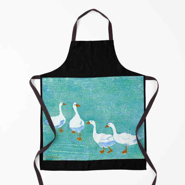 Item preview, Four Ducks On Green Grass 1942 Bertha Züricher designed and sold by RocketshipRetro.