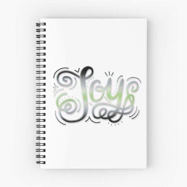 Item preview, Joy Hand Lettering Agender Pride Green Grey Black White designed and sold by JoyfulJen.