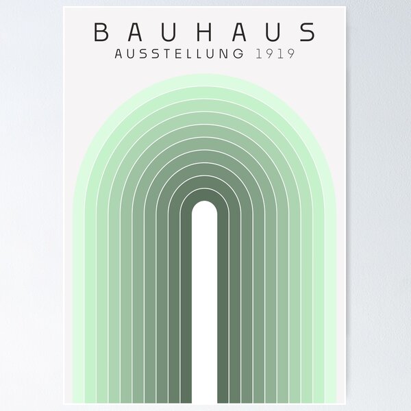 Item preview, Bauhaus Poster, Sage Green Bauhaus Print designed and sold by mertcanduman.