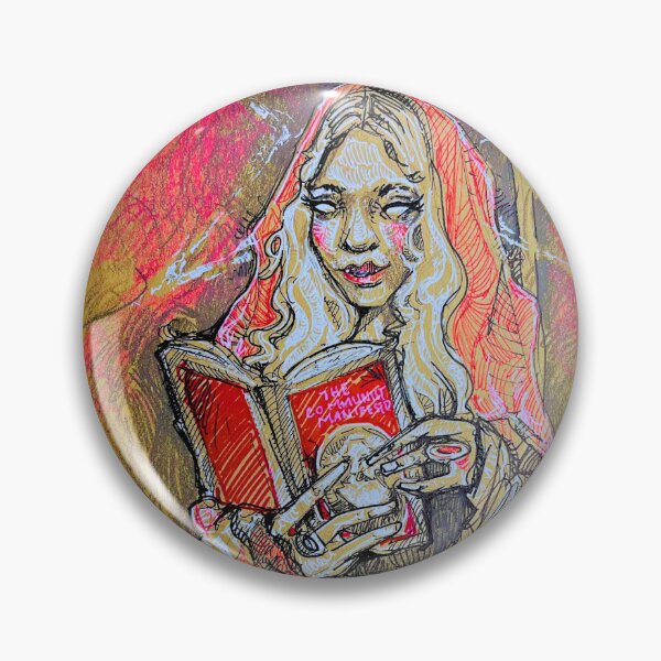 Item preview, Grimes Reading the Communist Manifesto - with background designed and sold by RagsDrag.