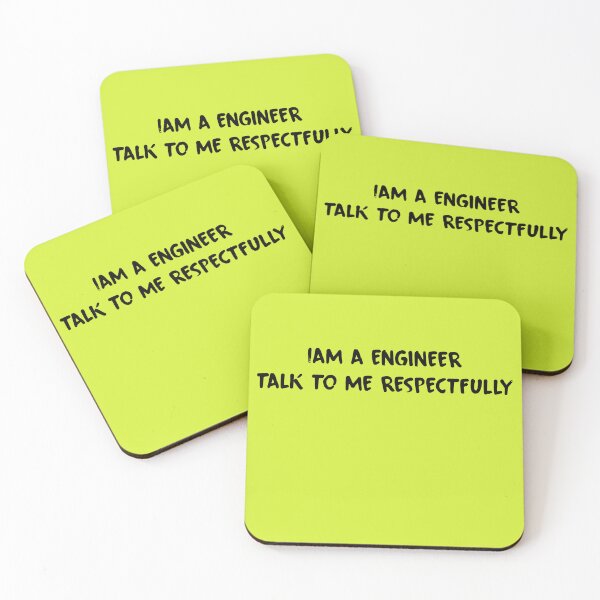 Item preview, Engineers Deserve Respect: A Fun Reminder designed and sold by waleedmuastafa.