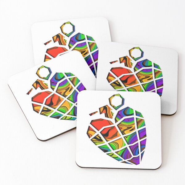 Item preview, Pride heart grenade designed and sold by lindseycooper1.