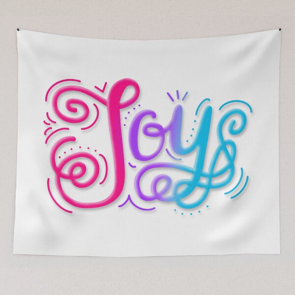 Item preview, Joy Hand Lettering Androgyne Pride Pink Purple Blue designed and sold by JoyfulJen.