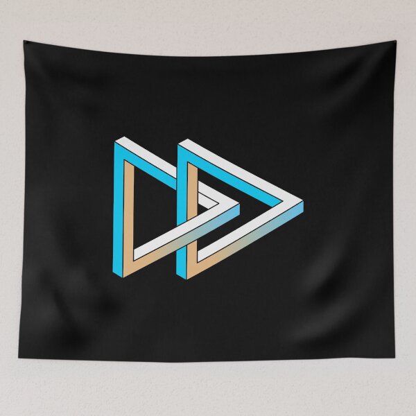 Item preview, Geometry Triangles Geometrical Illusion Mesh Gift print designed and sold by farhanhafeez.