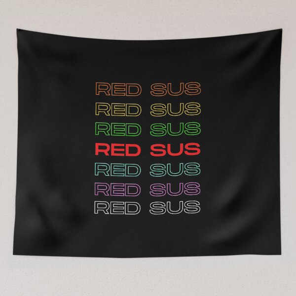 Item preview, Red Sus - Red is Sus - Red Kinda Sus Gamer Gift Gaming Meme designed and sold by farhanhafeez.