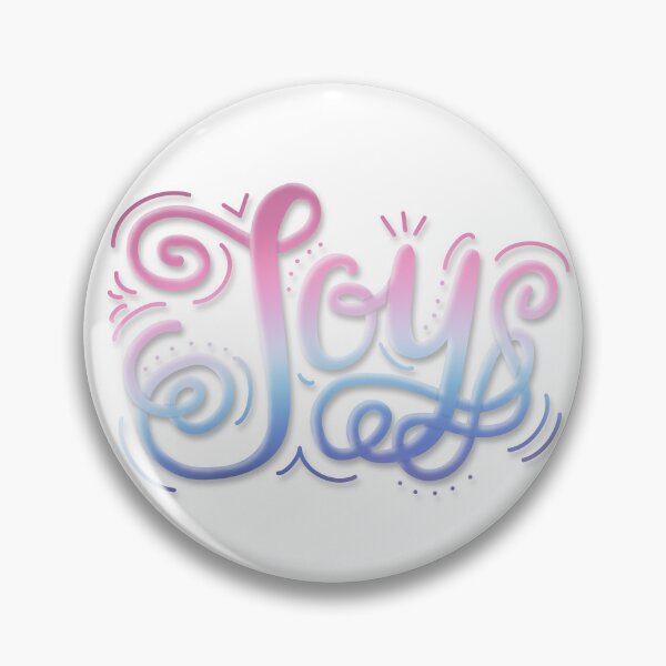 Item preview, Joy Hand Lettering Bigender Pride Pink Purple Blue designed and sold by JoyfulJen.