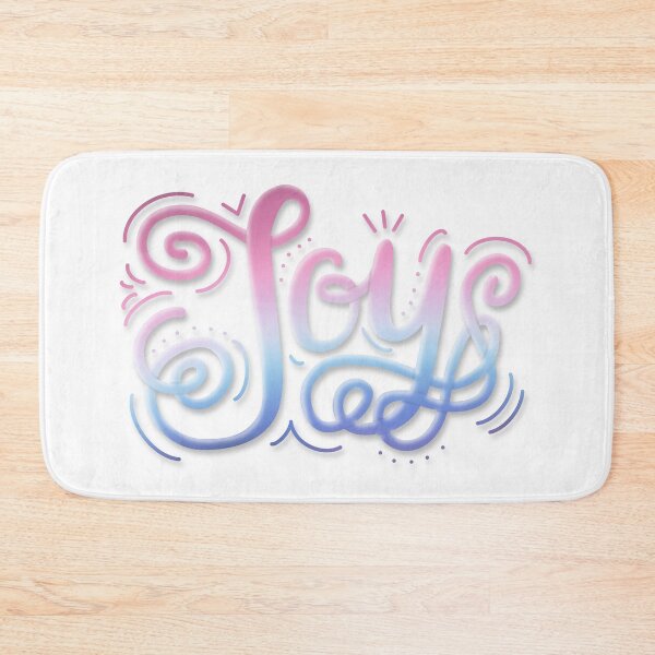 Item preview, Joy Hand Lettering Bigender Pride Pink Purple Blue designed and sold by JoyfulJen.