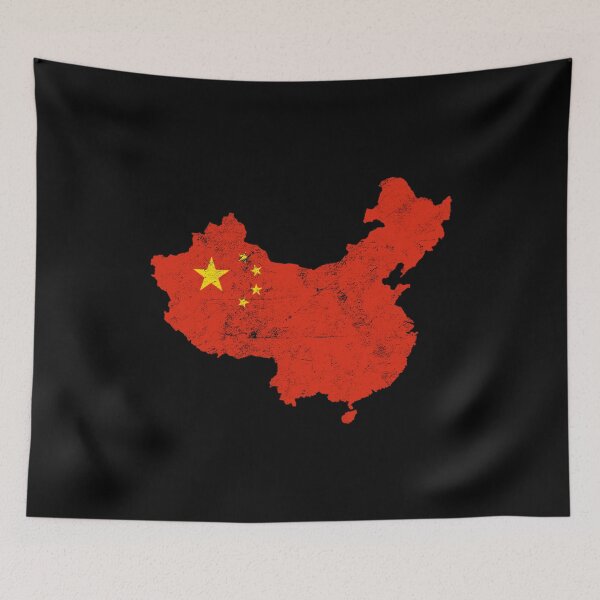 Item preview, China Flag design distressed vintage designed and sold by farhanhafeez.