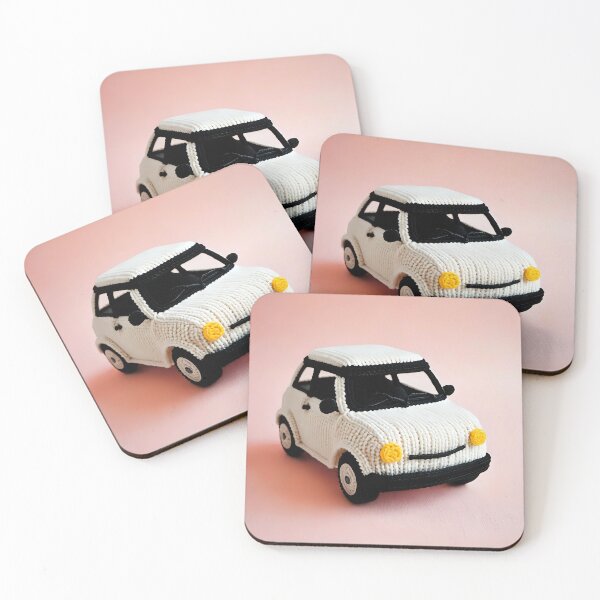 Item preview, Knitted white tiny car designed and sold by Studio Quirk.