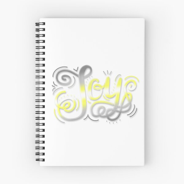 Item preview, Joy Hand Lettering Demigender Pride Pastel Yellow Grey White designed and sold by JoyfulJen.