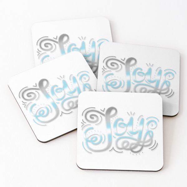 Item preview, Joy Hand Lettering Demiboy Pride Pastel Blue Grey White designed and sold by JoyfulJen.