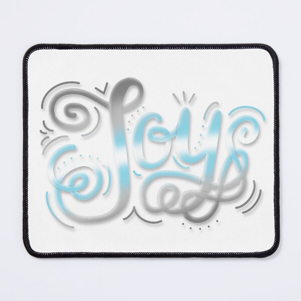 Item preview, Joy Hand Lettering Demiboy Pride Pastel Blue Grey White designed and sold by JoyfulJen.