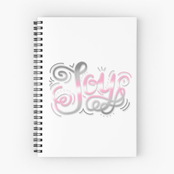 Item preview, Joy Hand Lettering Demigirl Pride Pastel Pink Grey White designed and sold by JoyfulJen.