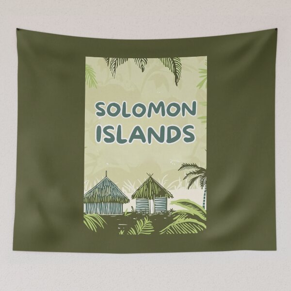 Item preview, A Vintage Travel Art of Solomon Islands  designed and sold by GoodOldVintage.