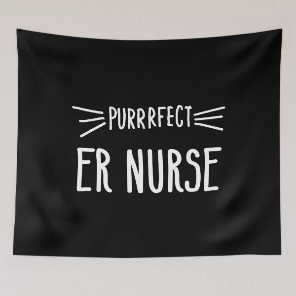 Item preview, Er Nurse Gift Cute Perfect Nurse Cat Lover print designed and sold by farhanhafeez.
