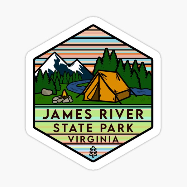 Item preview, James River State Park Virginia Hexagon designed and sold by VanyaKar.