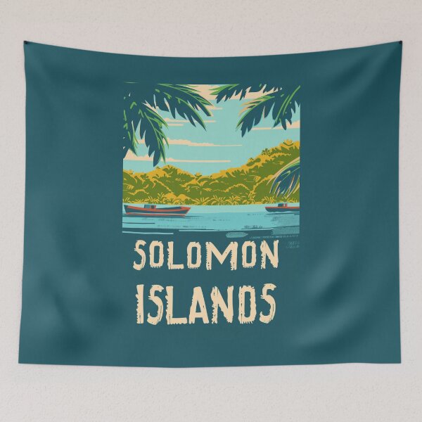 Item preview, A Vintage Travel Art of Solomon Islands  designed and sold by GoodOldVintage.