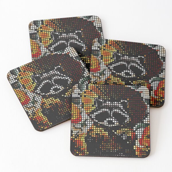 Item preview,  Splashing Through the Serenity: A Raccoon's Quiet Encounter with the Rain designed and sold by tigereyes180.