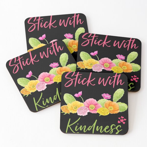Item preview, Stick With Kindness Cute Cactus Lover Succulent Lover Gift product designed and sold by farhanhafeez.