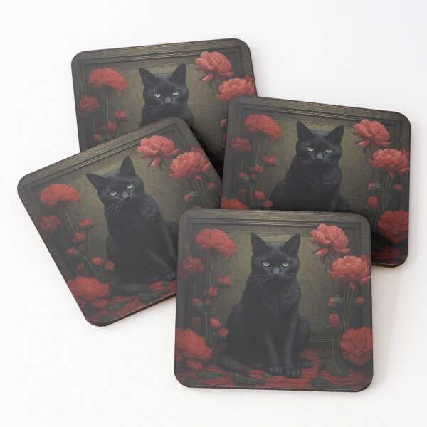 Item preview, Cats and Roses designed and sold by Solace Sparkles.