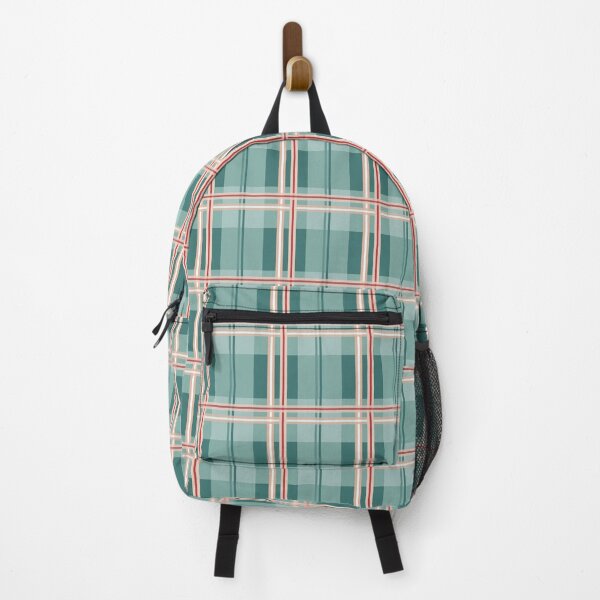 Item preview, Plaid Pattern With Stripes On Teal designed and sold by JaselviiStudio.