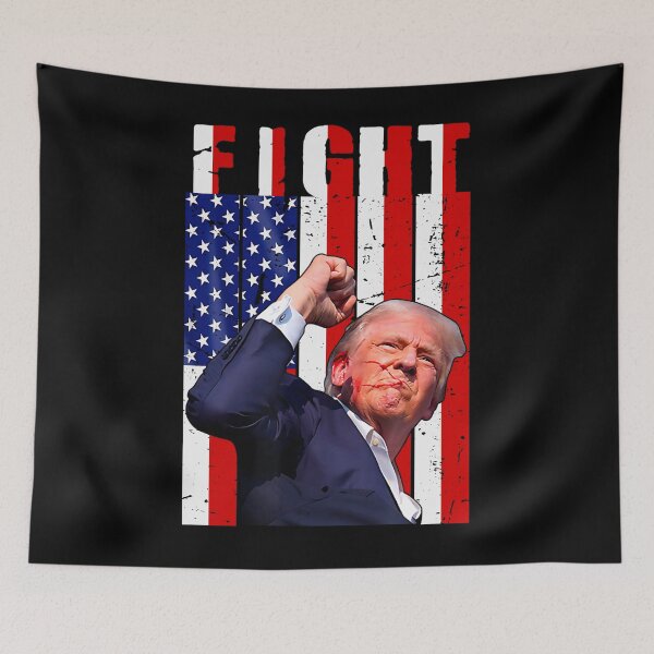 Artikelvorschau, Trump Kampf Kampf Kampf Trump signalisiert den Amerikanern zu kämpfen entworfen und verkauft von tigger shop.