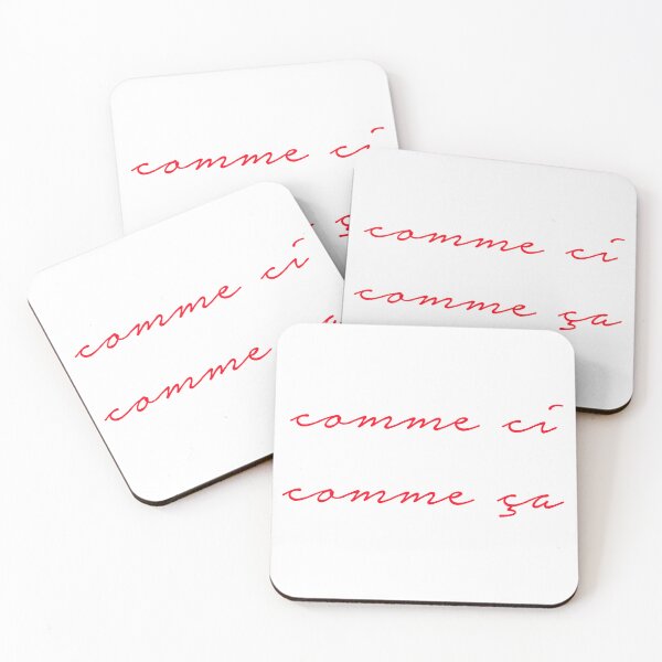 Item preview, Vintage French Phrase Comme Ci Comme Ça Famous French Gift designed and sold by farhanhafeez.