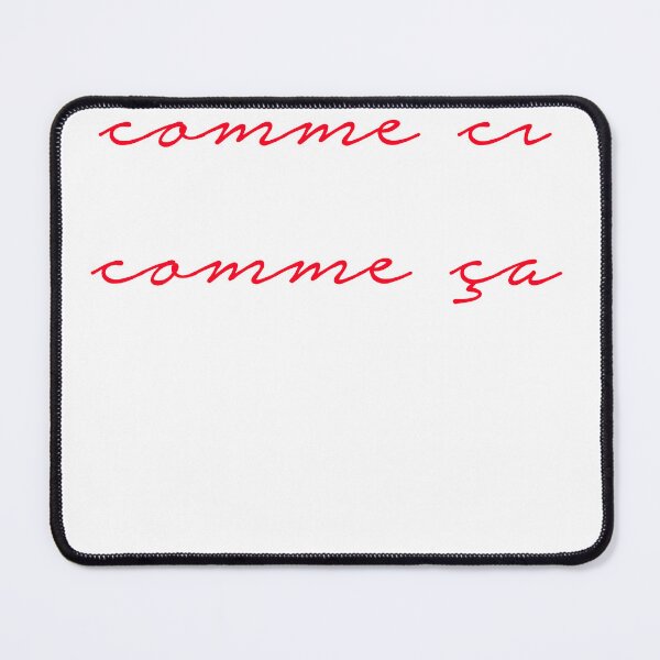 Item preview, Vintage French Phrase Comme Ci Comme Ça Famous French Gift designed and sold by farhanhafeez.
